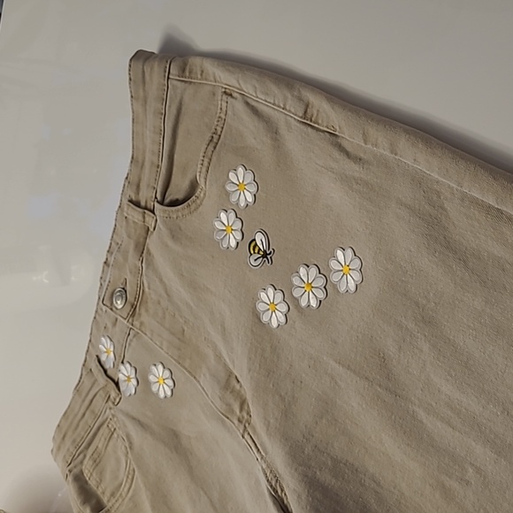 Jeans beige strechy wide leg - Picture 9 of 9